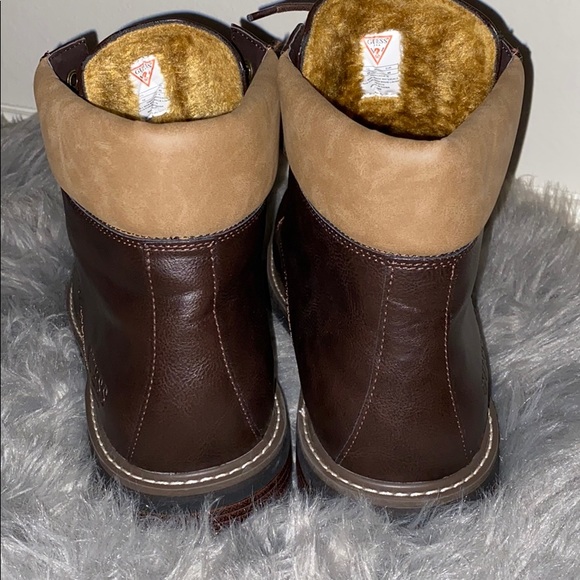 Guess Combat Boots Fur Lined Brown - Picture 4 of 8